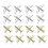 24 Pcs Metal Push Pin De Avião Decorativas 5