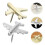 24 Pcs Metal Push Pin De Avião Decorativas 11