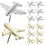 24 Pcs Metal Push Pin De Avião Decorativas 10