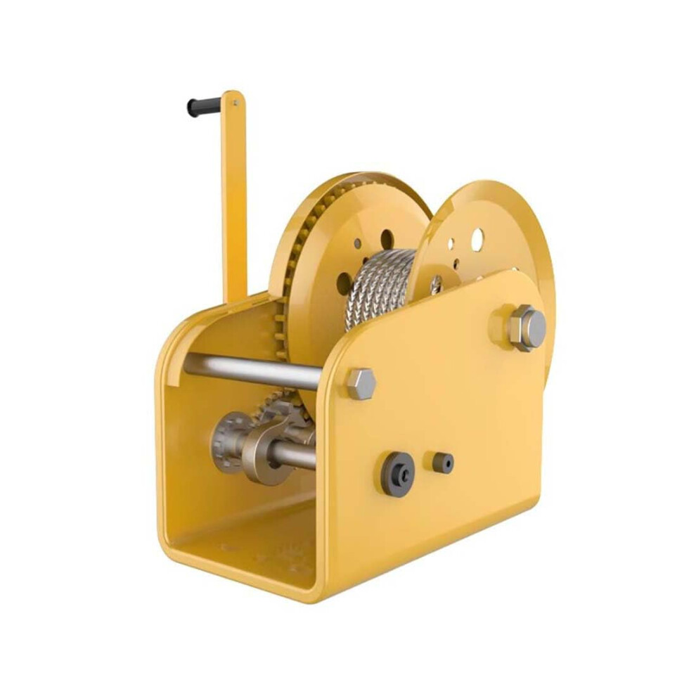 Manual Winch Heavy Duty 1200 Lbs With 33 Ft Steel Cable Selflocking Hand Crank Bidirectional Ratchet Hoist 9067246035419
