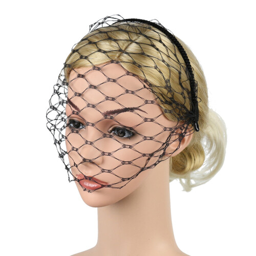 Faixa Para Noiva Com Véu Preto E Tiara De 1