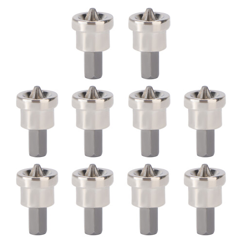 10 Unidades PH2 Hex Brocas Drywall Com Parada Profundidade