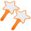 2Pcs Brancos Portáteis Acolchoados Paletas 2