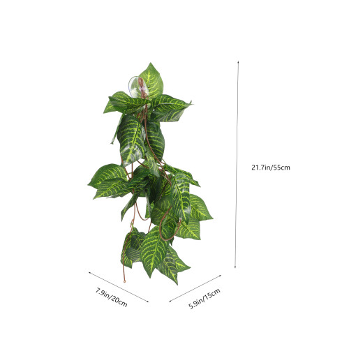 Planta Falsa Para De Répteis, Decoração Artificial 2