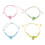4 Unidades Pulseiras De Cordão Com 1