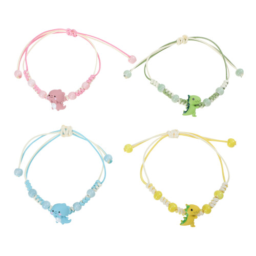 4 Unidades Pulseiras De Cordão Com