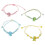 4 Unidades Pulseiras De Cordão Com 8