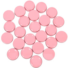 24Pcs Pink Aluminum Tin Containers with Lids Small Round Storage Jars