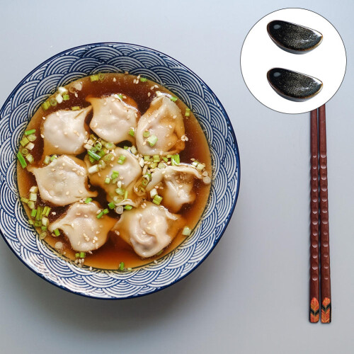 Två Keramiska Chopsticksställ För Förvaring I 2