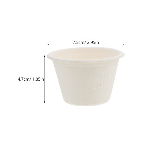 50Pcs Engångs Glasskopar Dessertkoppar Massakoppar Yogurtförpackningar 1