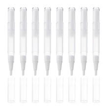 21Pcs Transparent Tom Nageloljepenna Kosmetikabehållare Läppglansapplikator