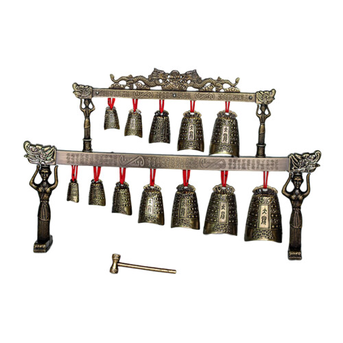 Mini Instrumento De Bronze Arcaizante Chinês Com Camadas