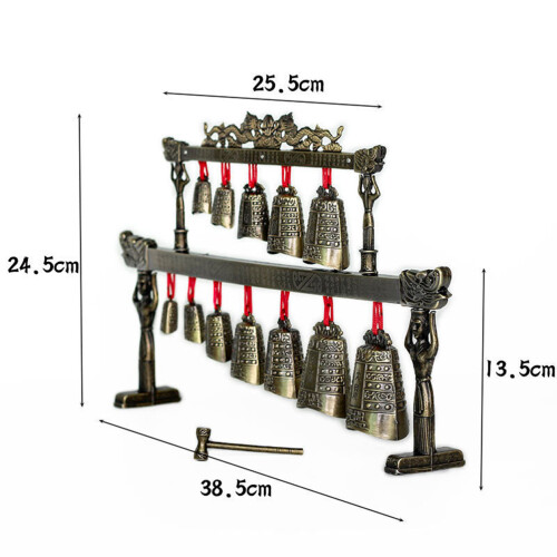 Mini Instrumento De Bronze Arcaizante Chinês Com Camadas 1
