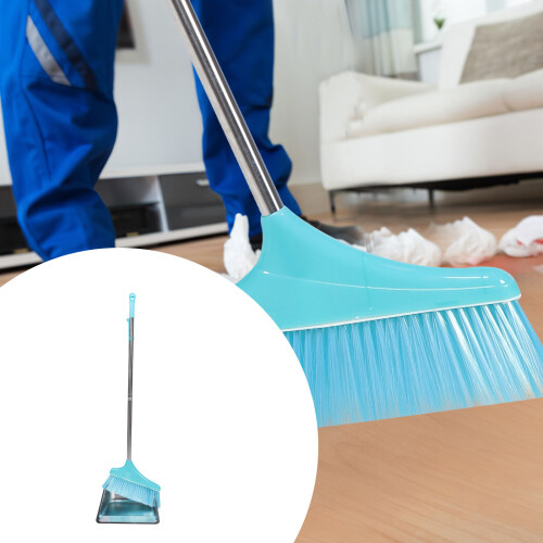 Conjunto De Vassoura E De Aço Inoxidável Espessa Resistente 1