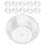 100Pcs Takeaway Plastskål Löst Engångs Plast Dessertskålar 1
