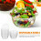 100Pcs Takeaway Plastskål Löst Engångs Plast Dessertskålar 9