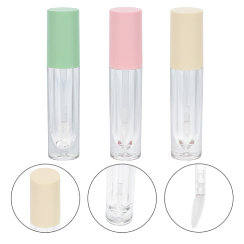 3Pcs Lipglossrör, Mascara Delflaskor 2