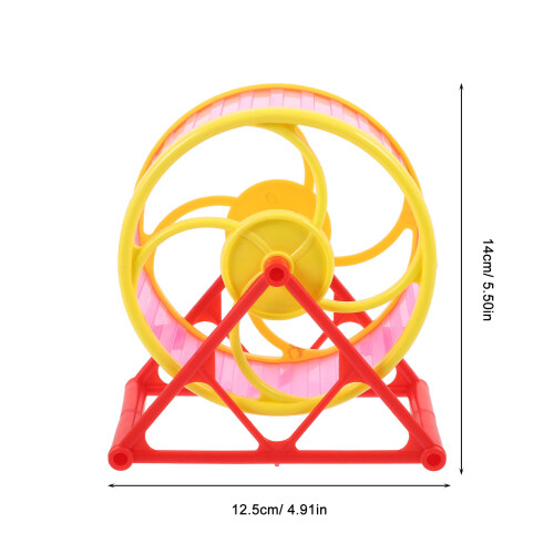3Pcs Roda Giratória Plástico Para Hamster, Cores Sortidas 2