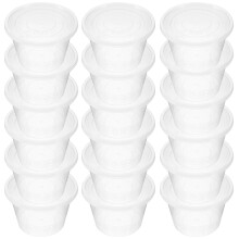 50 Pcs Lådade Ta Med Dig Plast Efterrättsskål