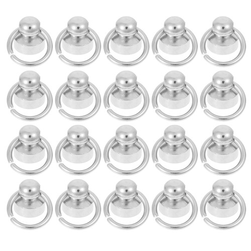 20 Conjuntos De Rebites Fixadores Para Artesanato Couro E Capas