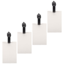4Pcs Tom Bräda Hängande Packningsetiketter Värmetransfer Id-kort