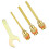 4Pcs 70 Mm Limmunstycke Av Guld 1