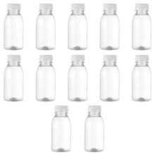 12 St 250 Ml Plastmjölkbehållare För Dryckesflaskor