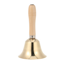 Copper Rattle Bell Trähands Tag Dinner Party Handbell 8 Cm