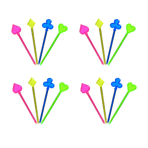 100Pcs Fruktpinnar Hjärtformade För Fruktskål Bar