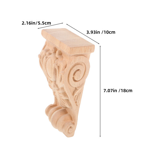 Khaki Sierconsole Europees Stijl Decoratief Gesneden 1