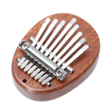 1 Styck Portabel Kalimba Med 8 Tangenter, Träinstrument