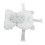 Soft Baby Bath Support Cushion - Light Blue Star Pattern, Breathable, Adjustable 7