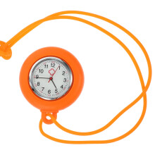 Sjuksköterske Rundklocka I Silikon Fickhängare (Orange)