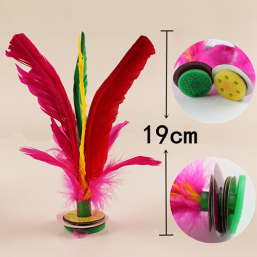 10Pcs Colorful Shuttlecock With Goose Rubber Foot 2
