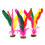 10Pcs Colorful Shuttlecock With Goose Rubber Foot 8