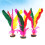 10Pcs Colorful Shuttlecock With Goose Rubber Foot 7