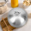 Stainless Steel Stekpannlock Med Matlock Tallriksskydd För 3
