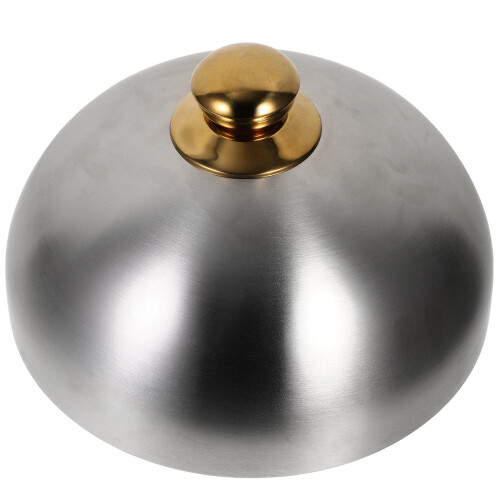 Stainless Steel Dome Steak Server Mat Med Handtag
