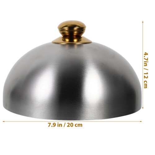 Stainless Steel Dome Steak Server Mat Med Handtag 2