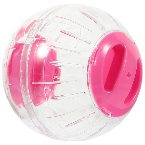 Transparent Pet Hamster Exercise Ball Mini Plastlektyg (Rosa)