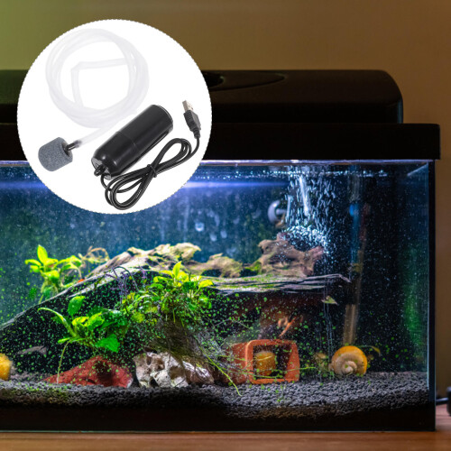 2Sets Professionele Luchtpomp Aquarium Wit 1
