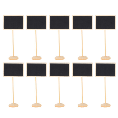 10Pcs Rektangulär Svarttavla Meddelandetavla 2