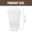 1 Set Dessertmuggar Med Lock, Skedar, Mousse, Glass Pudding 11