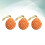 3Pcs Badsvamp Bikakformad Duschborste Orange 4