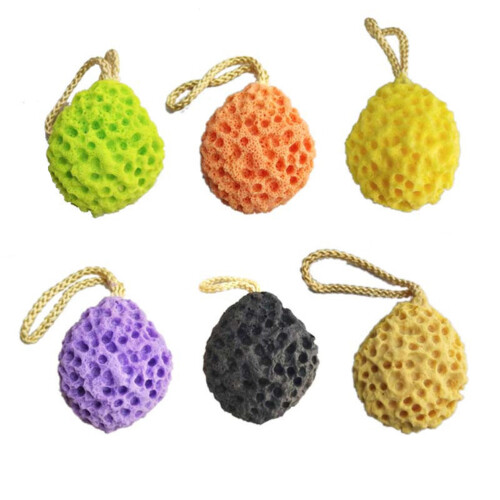 3Pcs Badsvamp Bikakformad Duschborste Orange 1
