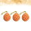 3Pcs Badsvamp Bikakformad Duschborste Orange 7