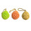 3Pcs Badsvamp Bikakformad Duschborste Orange 5