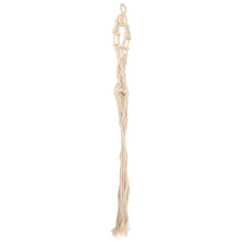Portavaso in macramè vintage, portavaso sospeso artigianale con corda di cotone per uso interno ed esterno, il design intrecciato flessibile