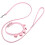 - Och Katt Halsband Med Dragrem, Lederlina, Ringklocka (Rosa M) 10