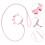 - Och Katt Halsband Med Dragrem, Lederlina, Ringklocka (Rosa M) 5